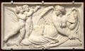 Low relief in marble representing Fraternity by Hippolyte Maindron at Angers Fine Arts Museum. Angers, France.
