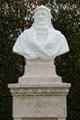 Bust of Leonardo Da Vinci at Chateau Royal of Amboise. Amboise, France.