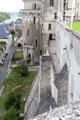View looking towards Loire River from Chateau Royal of Amboise. Amboise, France.