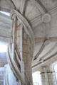 Details of external spiral staircase of François I Renaissance wing at Blois Chateau. Blois, France.