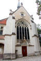Entrance facade of Saint-Calais Chapel at Blois Chateau. Blois, France.