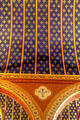 NeoGothic vaulted ceiling decoration from restoration by Felix Duban in Estates General Room at Blois Chateau. Blois, France.