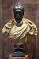 Henri II, King of France bronze & marble bust after Germain Pilon at Blois Chateau. Blois, France.