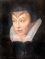 Catherine de Medici portrait by Henri Sauvage at Blois Chateau. Blois, France.
