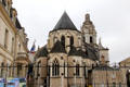 Gothic details of Blois Cathedral Saint-Louis. Blois, France.