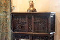 Cabinet in bedroom of five queens at Chenonceau Chateau. Chenonceau, France.