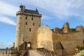 La Tour de l'Horloge entrance to Château de Chinon. Chinon, France