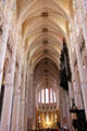 Gothic interior of Chartres Cathedral. Chartres, France.