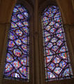 Legends of Charlemagne & Life of St James the Greater stained glass windows at Chartres Cathedral. Chartres, France.