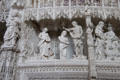 Christ being baptized on carved choir screen at Chartres Cathedral. Chartres, France.