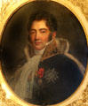 Portrait of Duke of Duras, owner of Chateau D'Ussé in 1807. Ussé, France.