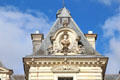 Structure atop classical tower of Cheverny Chateau. Cheverny, France.