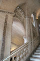 Louis XIII style staircase at Cheverny Chateau. Cheverny, France.