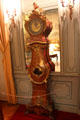 Regulator clock from Louis XV period in Tapestry room at Cheverny Chateau. Cheverny, France.
