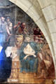 Crown of thorns mural in Chapterhouse at Fontevraud Abbey. Fontevraud, France.