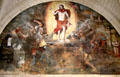 Resurrection mural in Chapterhouse at Fontevraud Abbey. Fontevraud, France.