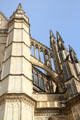 Flying buttresses at Orleans Cathedral. France.