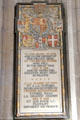 Memorial to British Empire dead of WWI at Orleans Cathedral. France.