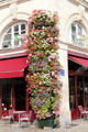 Column of flowers on Place Ste. Croix. France.