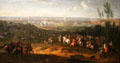 Arrival of Louis XIV at Maastricht, during 1670s war against Holland painting by Jean-Baptiste Martin at Orleans Beaux Arts Museum. Orleans, France.
