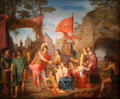 Corlolan in camp of Volsques painting by Louis Galloche at Orleans Beaux Arts Museum. Orleans, France.