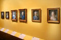 Pastel portraits by Jean-Baptiste Perronneau at Orleans Beaux Arts Museum. Orleans, France.