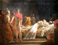 Briseis laments death of Patroclus in Homer's Iliad painting by Léon Cogniet at Orleans Beaux Arts Museum. Orleans, France.