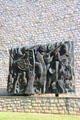 Details of Les Femmes au Perroquet bronze at Musée National Fernand Léger. Biot, France