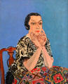 Portrait of Emilienne by Raoul Dufy at Nice Fine Arts Museum. Nice, France