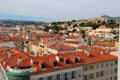View of Nice to the foothills above the town taken from Museum of Modern & Contemporary Art. Nice, France.