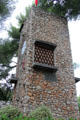 Tower chapel of St Bernard designed by Georges Braque & Raoul Ubac in memory of founders' son at Fondation Maeght. St Paul de Vence, France.