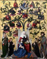 Family tree of St Anne painting by Gerard David at Beaux-Arts Museum. Lyon, France.