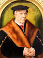 Portrait of a man attrib. Bartholomaüs Bruyn of Werden at Beaux-Arts Museum. Lyon, France