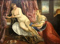 Danae painting by Jacopo Tintoretto at Beaux-Arts Museum. Lyon, France.