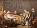Lady of Charity painting by Jean-Baptiste Greuze at Beaux-Arts Museum. Lyon, France.