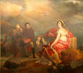 Corinne au Cap Misène painting by François Gérard at Beaux-Arts Museum. Lyon, France.