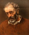 Portrait of painter Paul Chenavard by Gustave Courbet at Beaux-Arts Museum. Lyon, France.