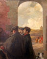 La Panne, Les Hommes painting by Jacques-Emile Blanche at Beaux-Arts Museum. Lyon, France.