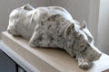 Great Dane marble sculpture by George Gardet at Beaux-Arts Museum. Lyon, France.