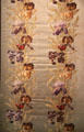 Silk cloth with iris pattern by Maison Piotet et Roque shown at l'Exposition universelle de Paris of 1889 at Musées des Tissus. Lyon, France.