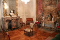 Salon with antique collection at Musées des Arts Décoratifs. Lyon, France.