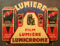 Lumichrome camera film poster at Lumière Museum. Lyon, France.