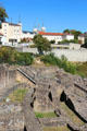 Gallo Roman Theatre of Lugdunum with Gallo Roman Museum beyond. Lyon, France.