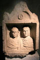 Funerary stele of Lyonese ladies at Gallo Roman Museum. Lyon, France.
