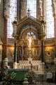 High altar at Basilique Notre-Dame de Fourvière. Lyon, France.