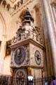 Astronomical clock in St John's Cathedral. Lyon, France.