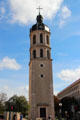 Surviving clock tower of hôpital de la Charité at Place Bellecoeur. Lyon, France.