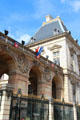 Gates of Court of honor facade of Lyon City Hall. Lyon, France.