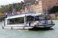 Tour boat on Saône River. Lyon, France.