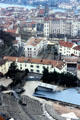 View from Mt. Pipet of Vienne Cathedral, Archeological Garden & Roman Theater. Vienne, France